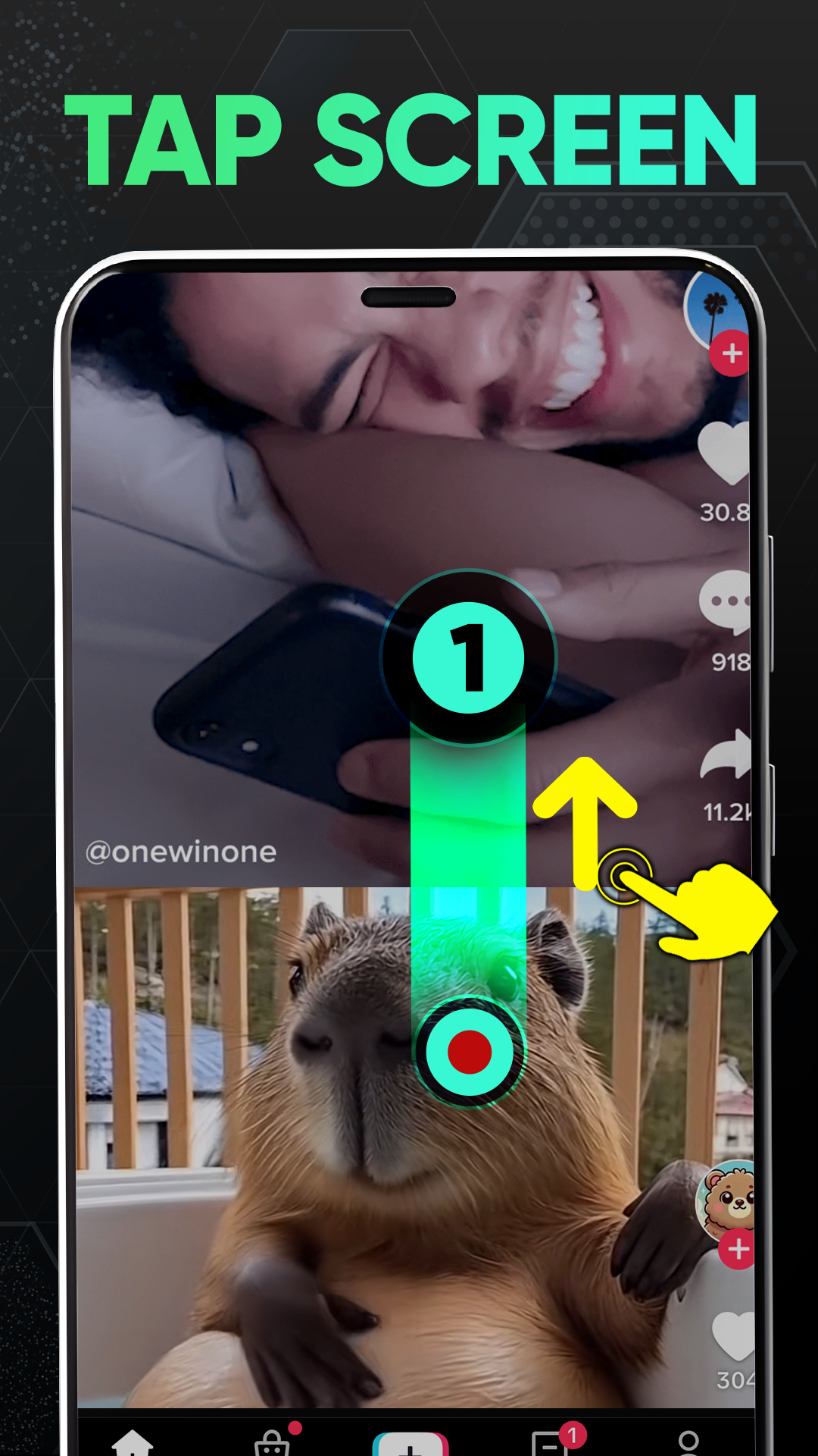 اسکرین شات 3 برنامه Auto Clicker - Auto click