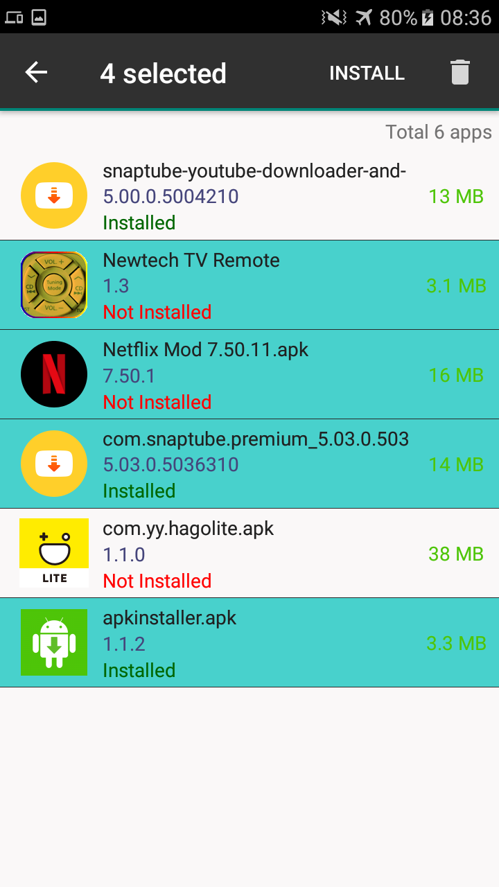 اسکرین شات 6 برنامه APK Installer