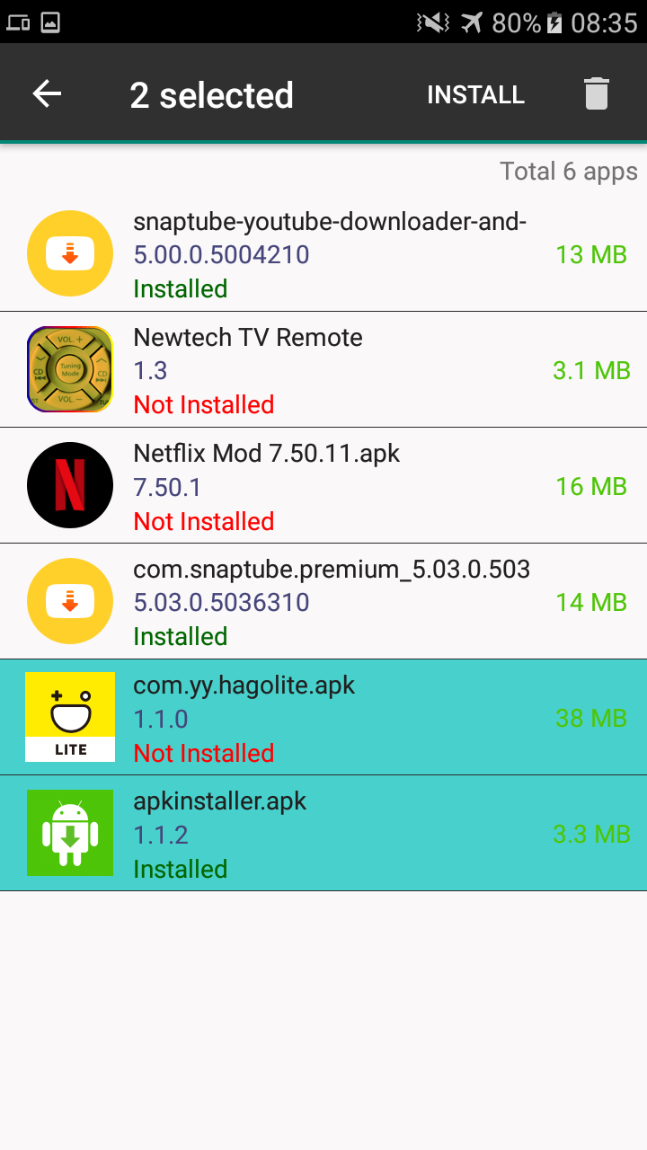 اسکرین شات 2 برنامه APK Installer