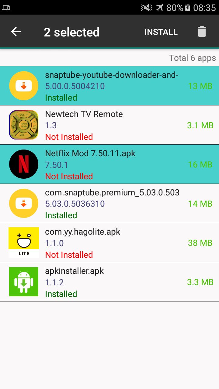 اسکرین شات 4 برنامه APK Installer