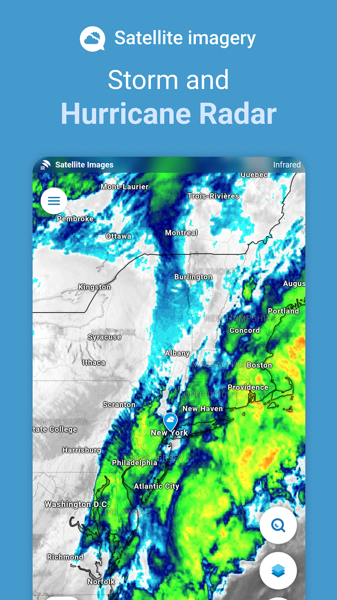 اسکرین شات 6 برنامه Weather Radar - Meteored News