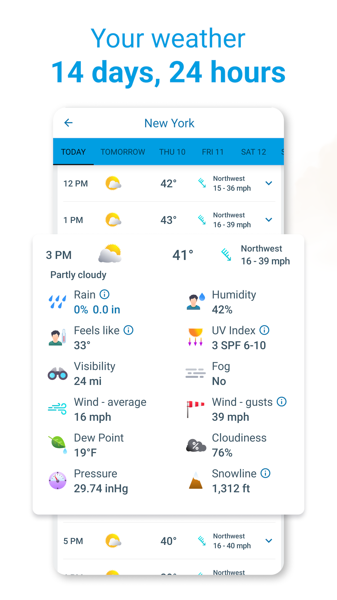 اسکرین شات 6 برنامه Weather Radar - Meteored News