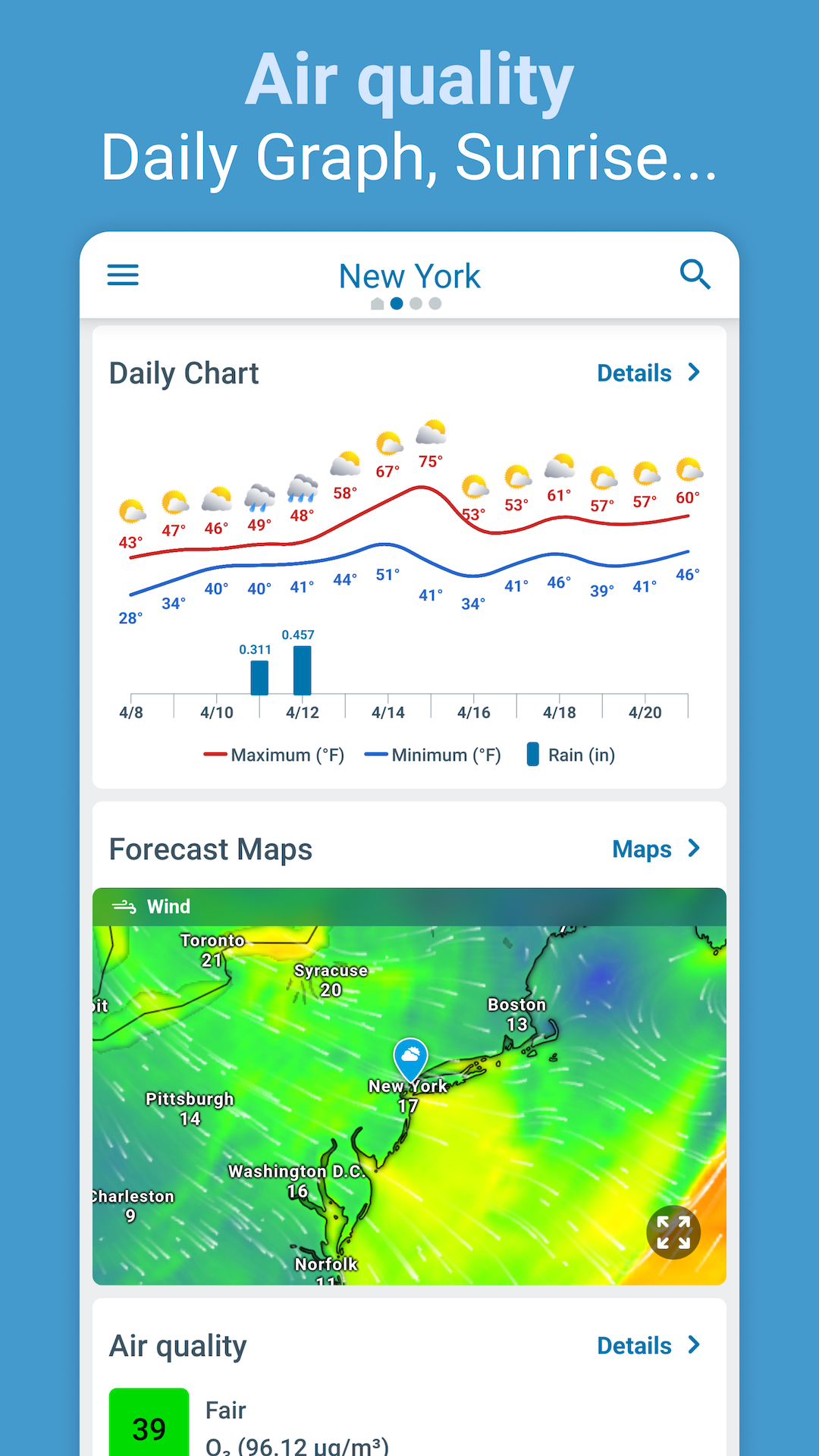 اسکرین شات 7 برنامه Weather Radar - Meteored News