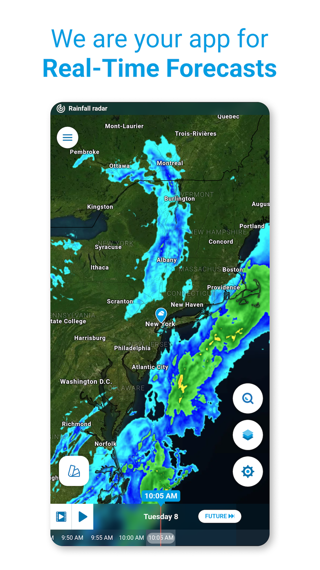 اسکرین شات 2 برنامه Weather Radar - Meteored News