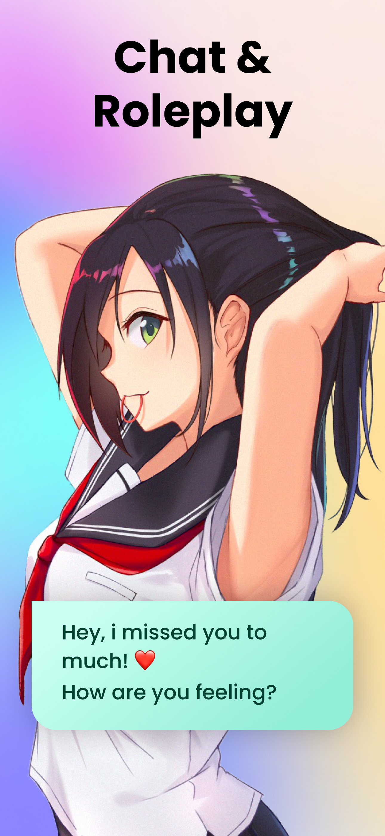 اسکرین شات 2 برنامه Characters: AI Chats NSFW