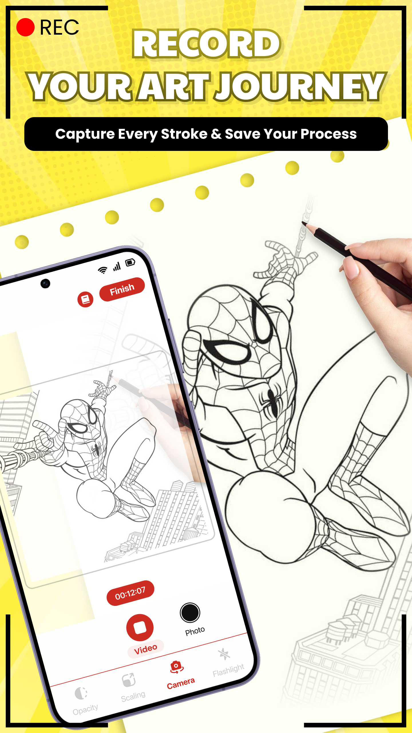اسکرین شات 6 برنامه AR Drawing - Draw Anime Sketch