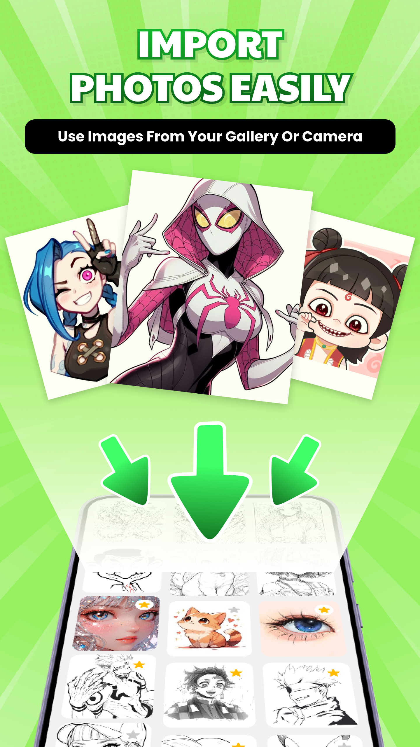 اسکرین شات 5 برنامه AR Drawing - Draw Anime Sketch