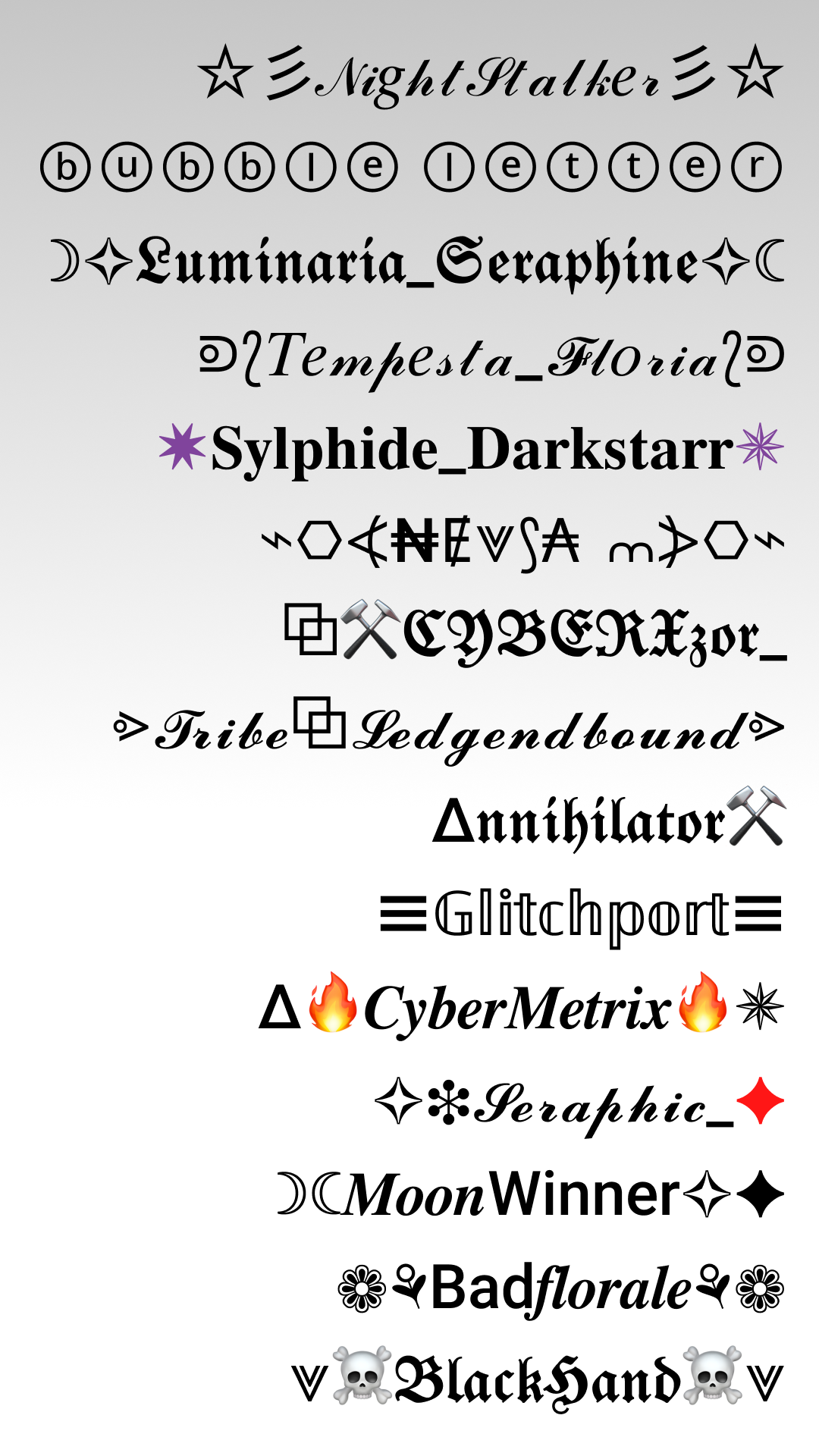 اسکرین شات 6 برنامه ArtFonts: Stylish Text