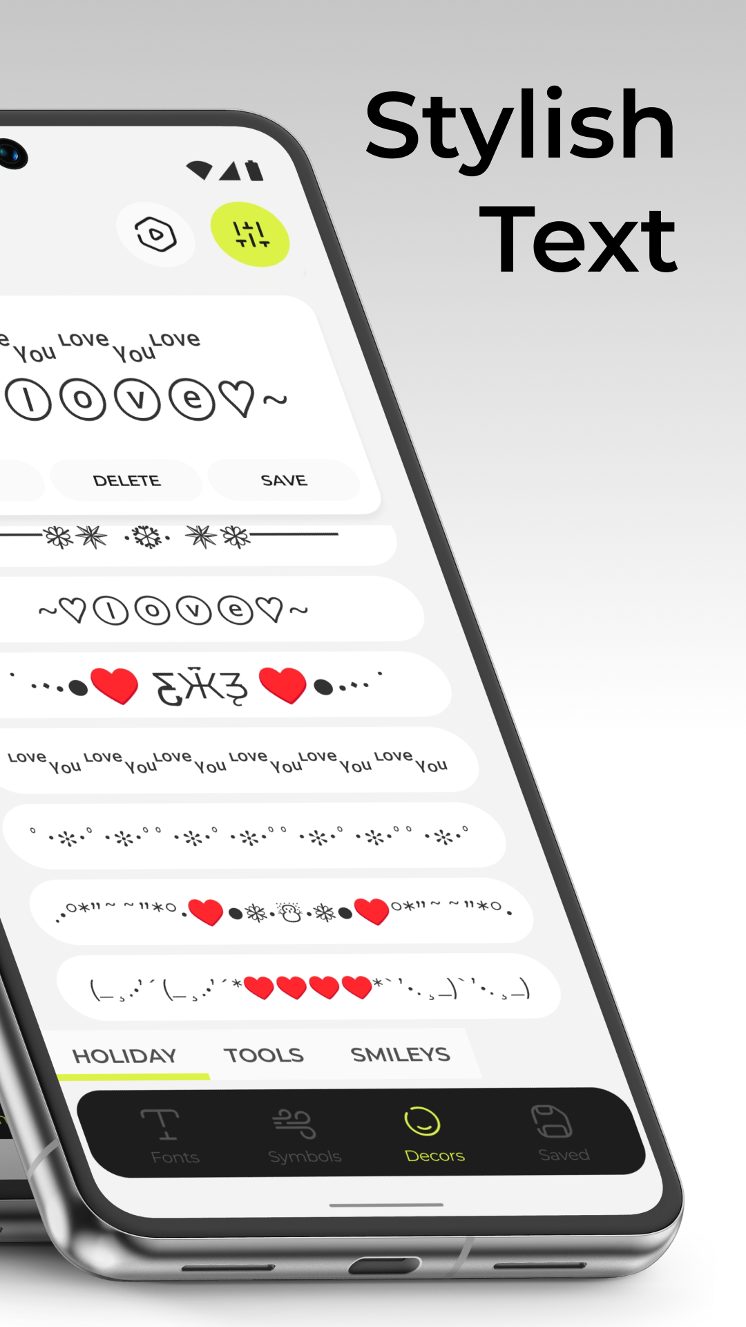 اسکرین شات 2 برنامه ArtFonts: Stylish Text