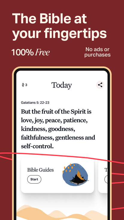 اسکرین شات 1 برنامه Holy Bible Offline NIV KJV App