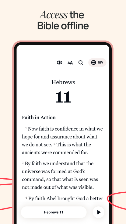 اسکرین شات 2 برنامه Holy Bible Offline NIV KJV App