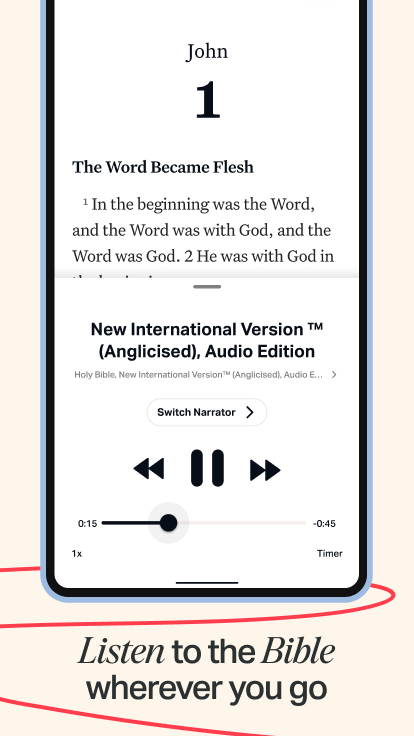 اسکرین شات 3 برنامه Holy Bible Offline NIV KJV App