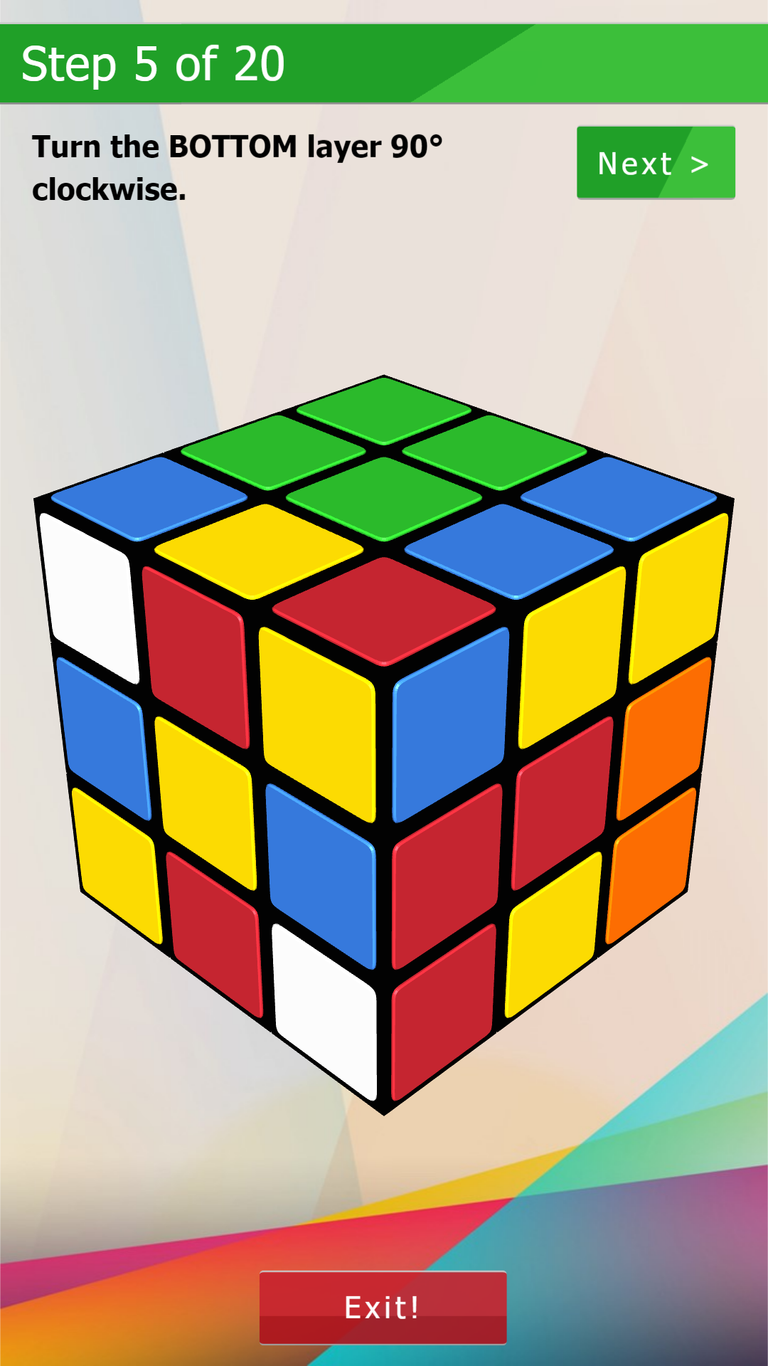 اسکرین شات 6 بازی 3D-Cube Solver