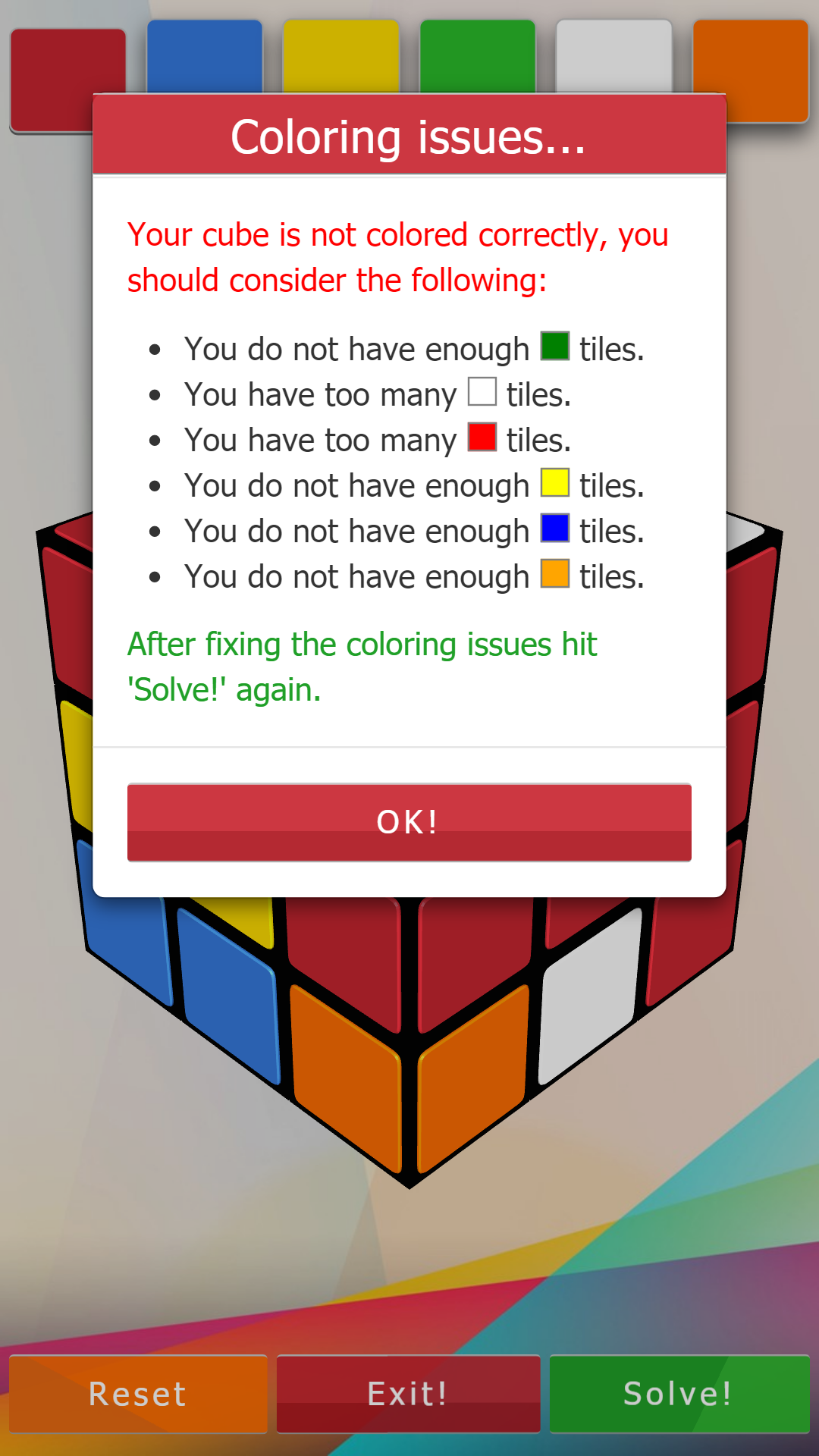 اسکرین شات 3 بازی 3D-Cube Solver