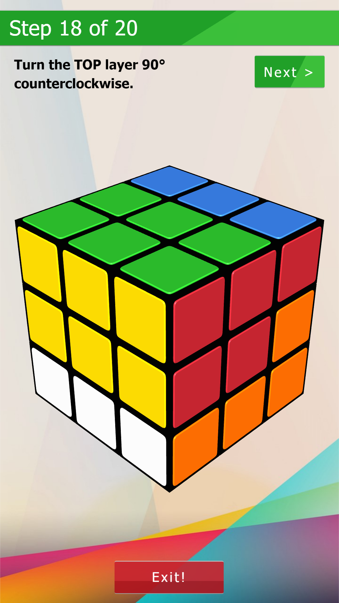 اسکرین شات 7 بازی 3D-Cube Solver