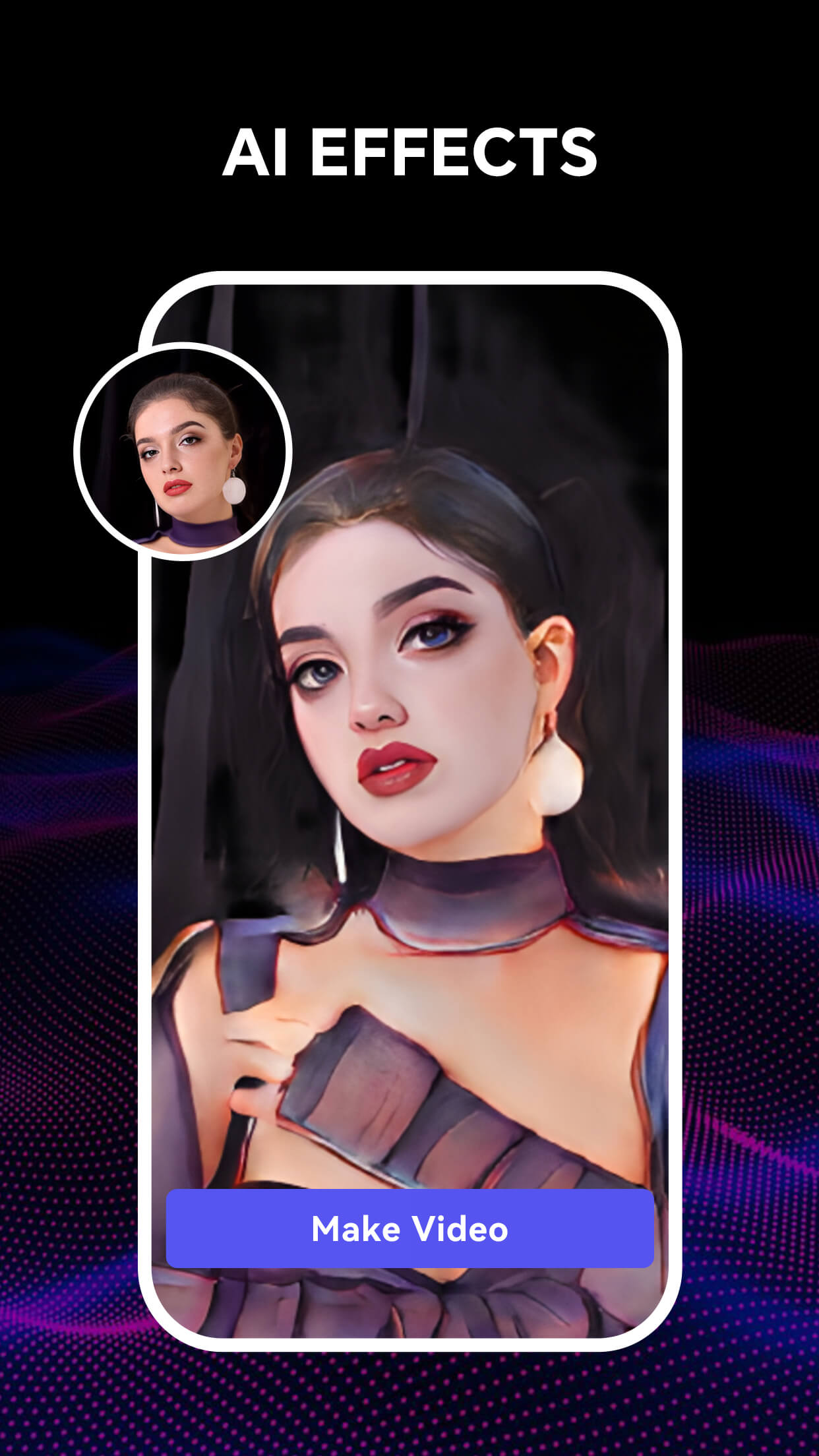 اسکرین شات 1 برنامه Vinkle.ai - AI Effect Maker