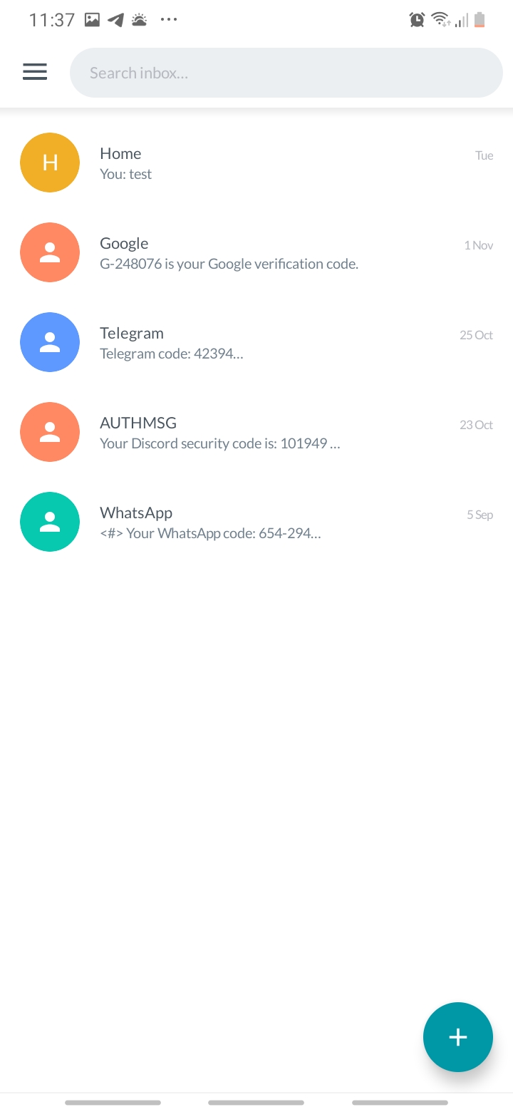 اسکرین شات 2 برنامه اس ام اس پلاس