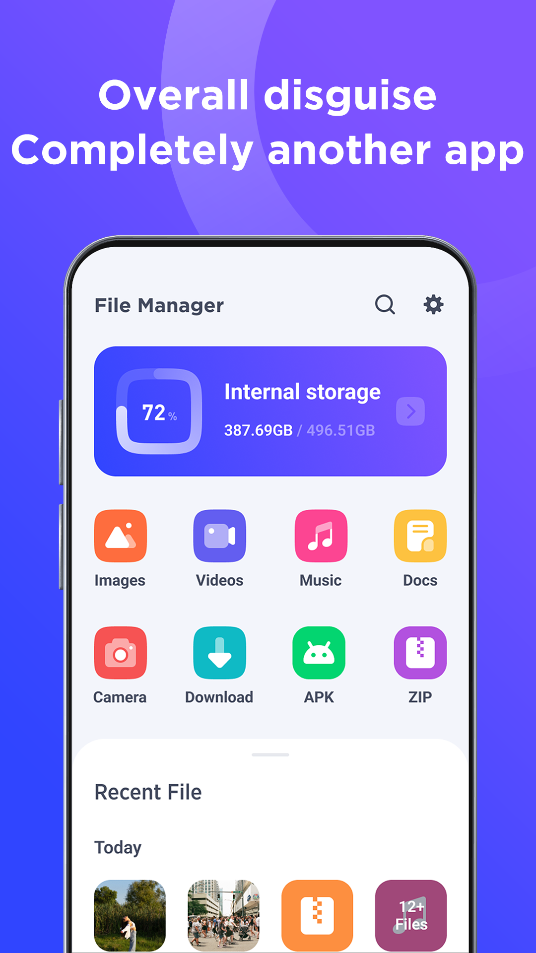 اسکرین شات 3 برنامه Priv Space - Hide Any Files