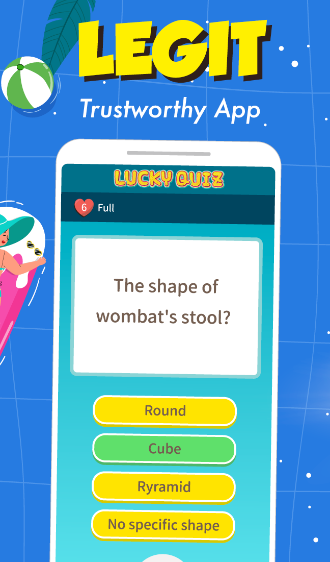 اسکرین شات 4 بازی Fun trivia game - Lucky Quiz