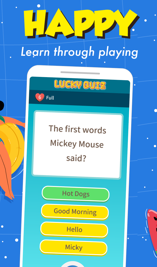 اسکرین شات 2 بازی Fun trivia game - Lucky Quiz