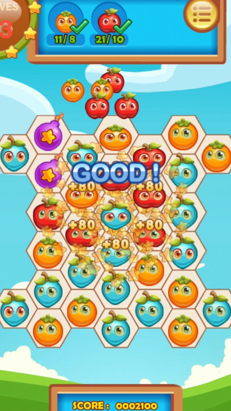 اسکرین شات 4 بازی Fruita Swipe 2 - Match 3 Game