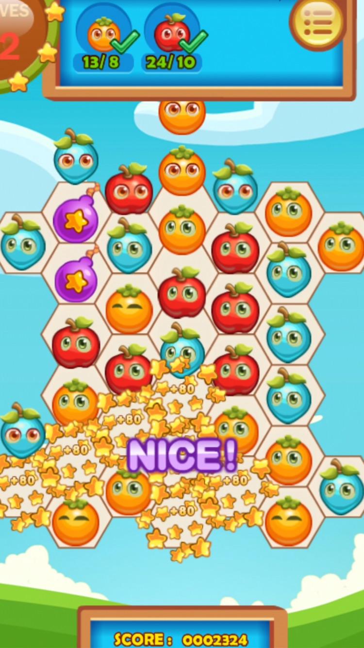اسکرین شات 2 بازی Fruita Swipe 2 - Match 3 Game