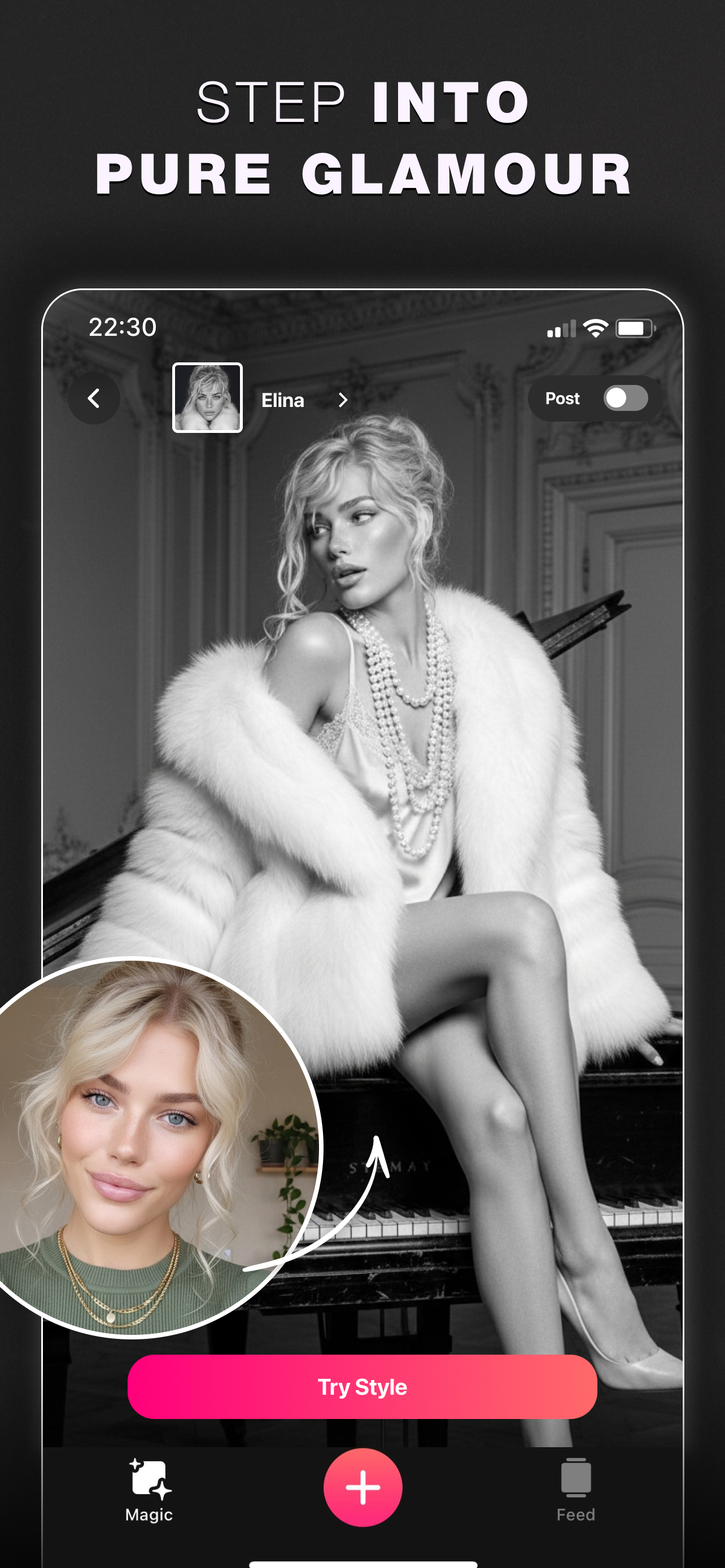 اسکرین شات 3 برنامه Glam AI: Video & Photo Editor