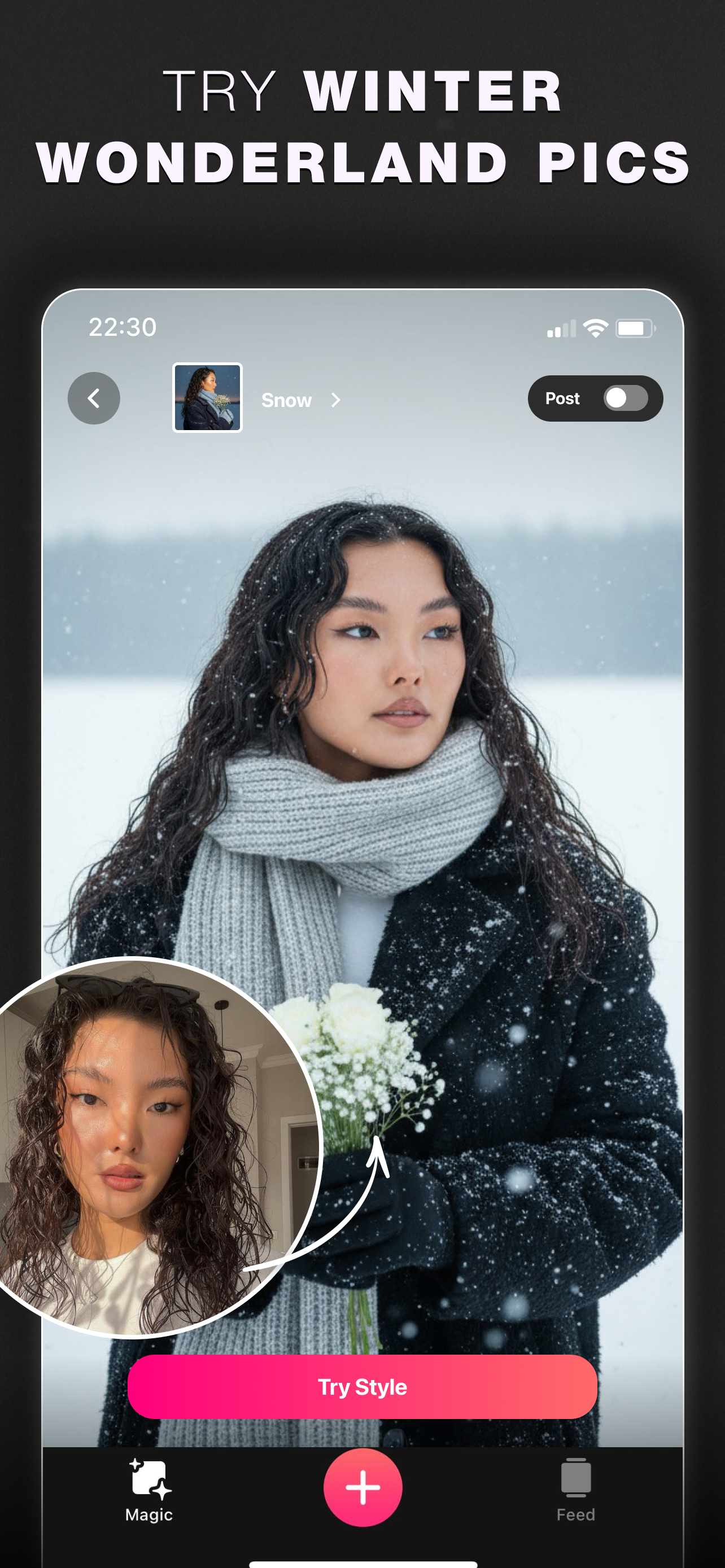 اسکرین شات 1 برنامه Glam AI: Video & Photo Editor