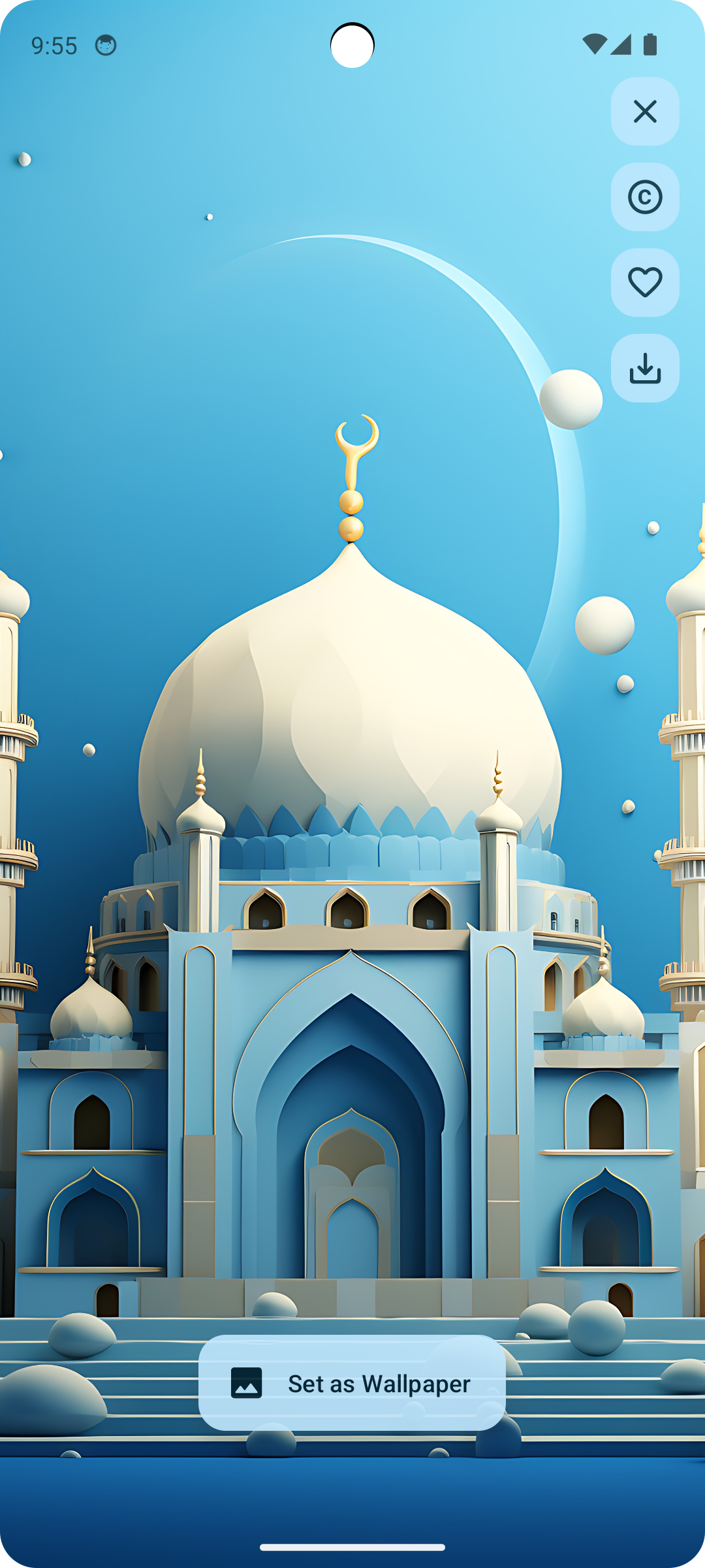 اسکرین شات 3 برنامه IslamWall - Islamic Wallpapers