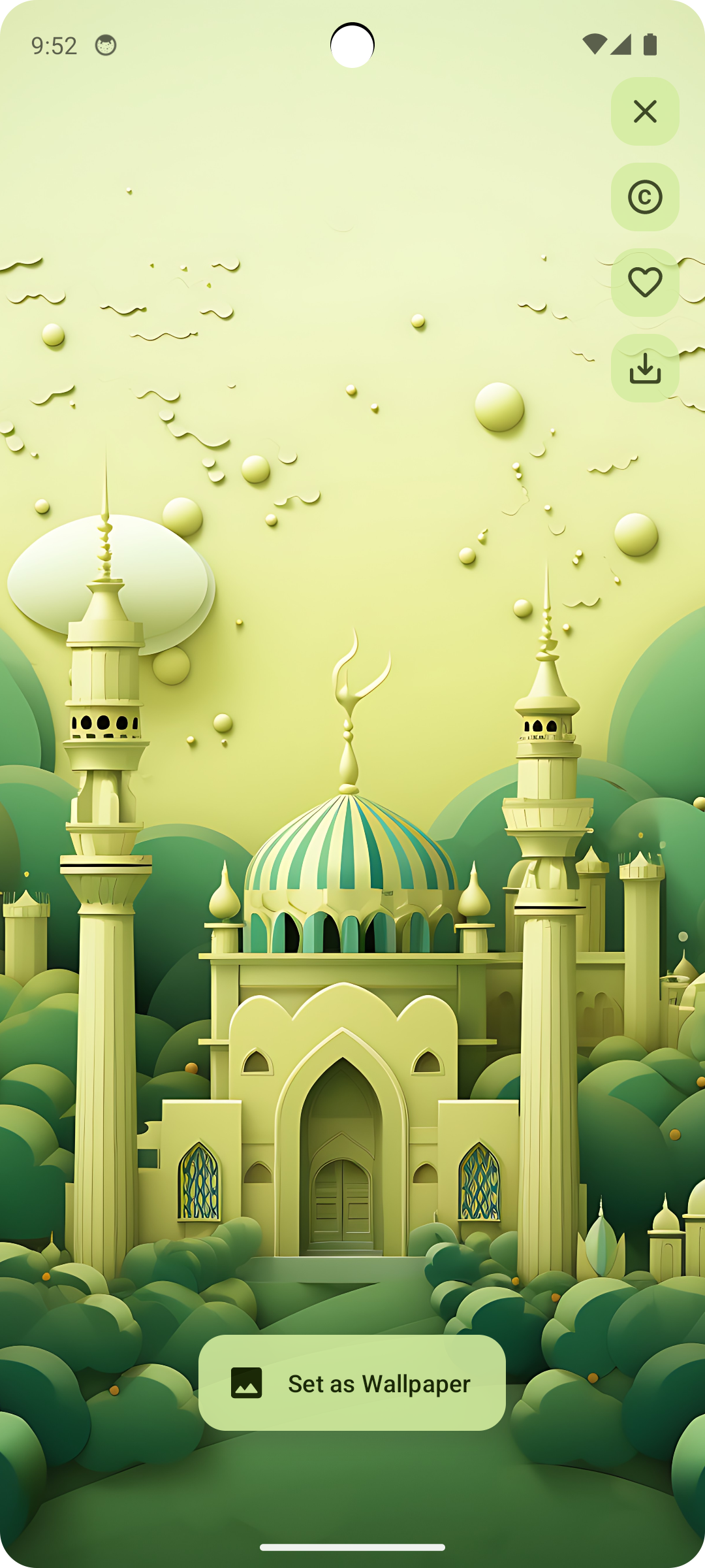 اسکرین شات 4 برنامه IslamWall - Islamic Wallpapers