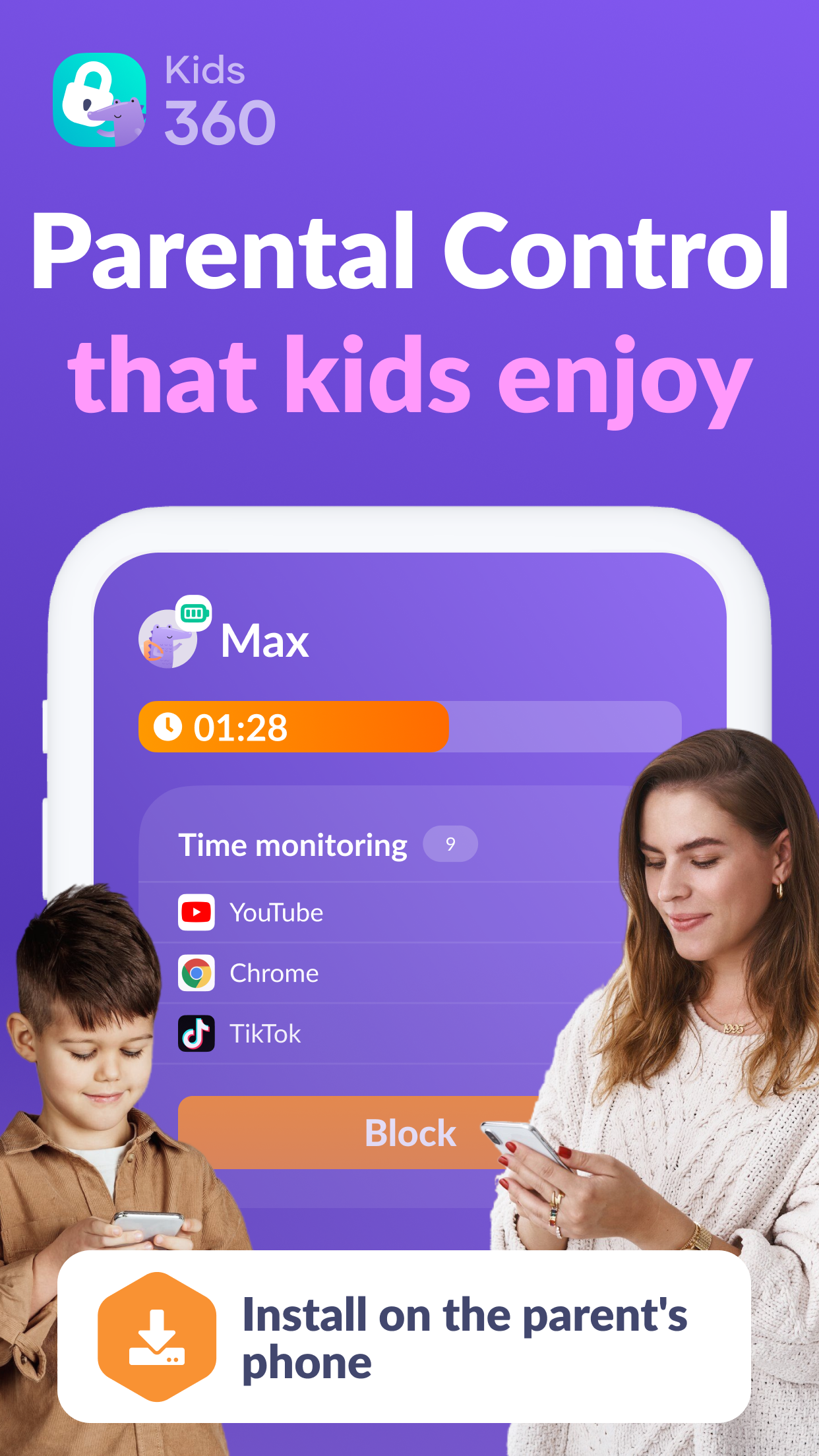 اسکرین شات 1 برنامه Kids360: Parental Control App