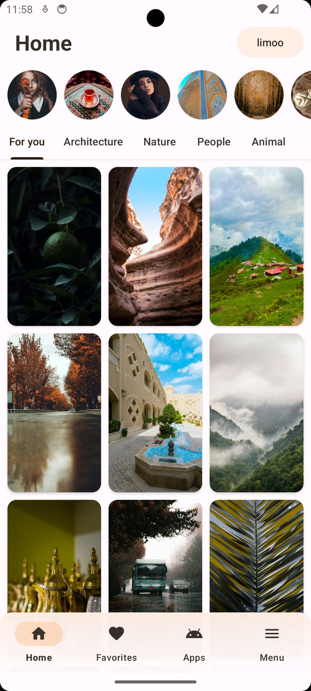 اسکرین شات 1 برنامه Persian Wallpapers