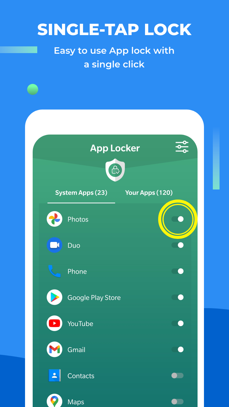 اسکرین شات 2 برنامه AppLock Go: Gallery Lock