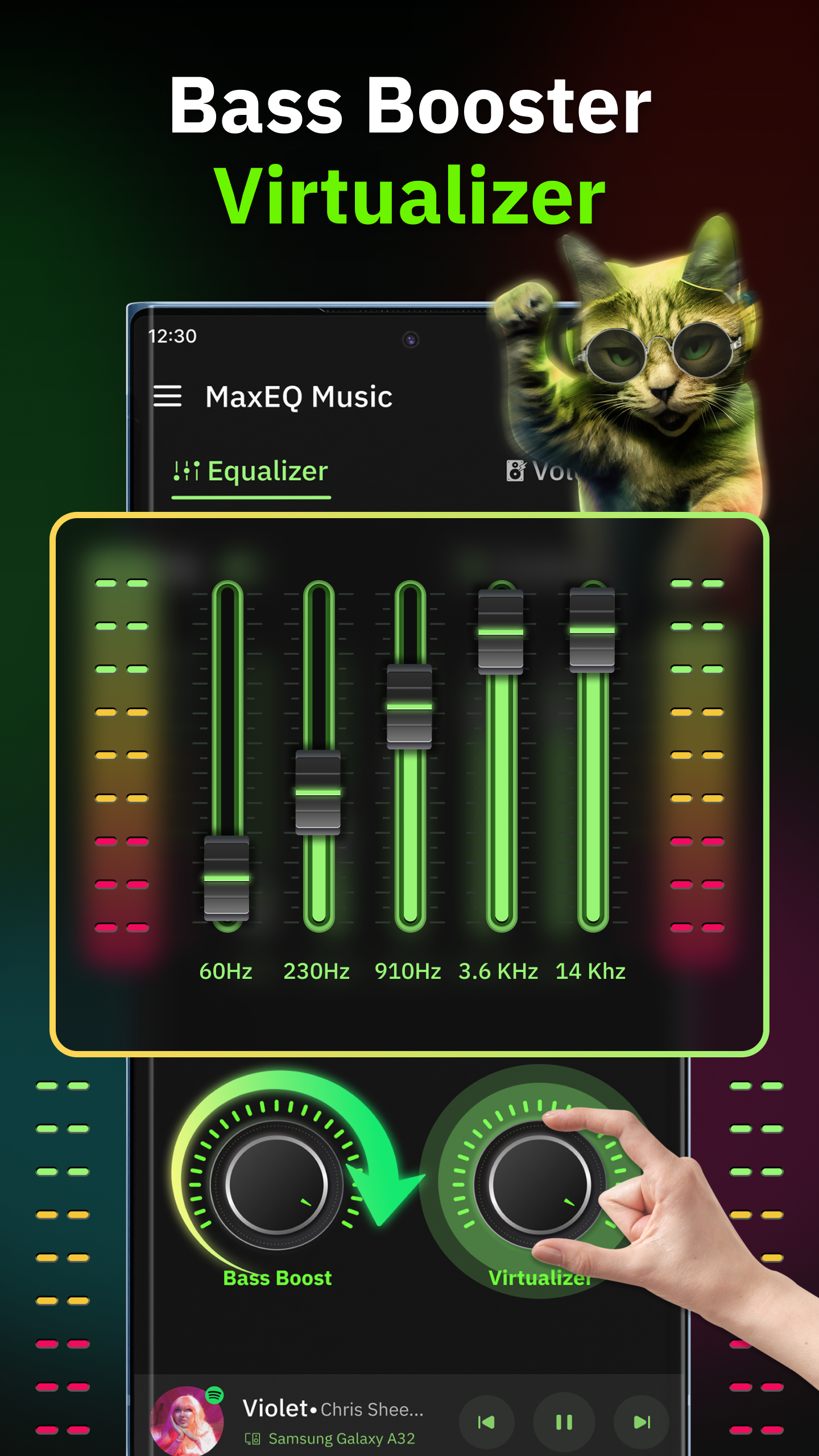 اسکرین شات 4 برنامه Music Equalizer & Bass Booster