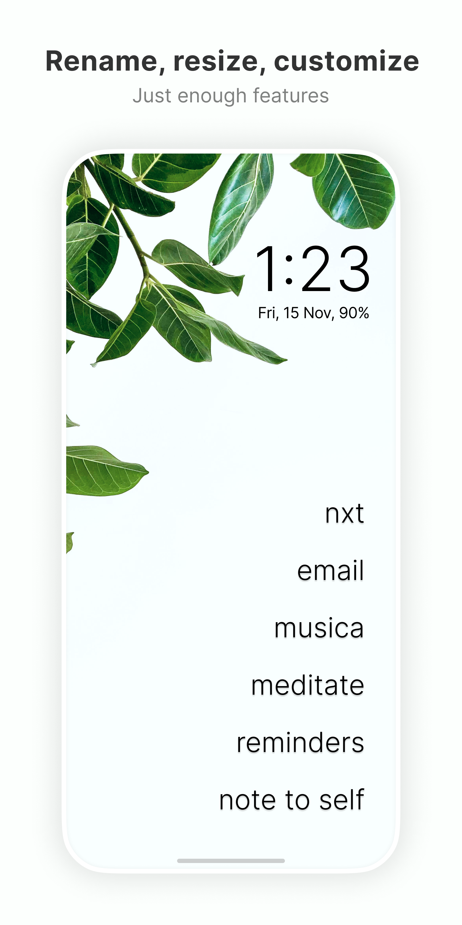 اسکرین شات 5 برنامه Olauncher. Minimal AF Launcher