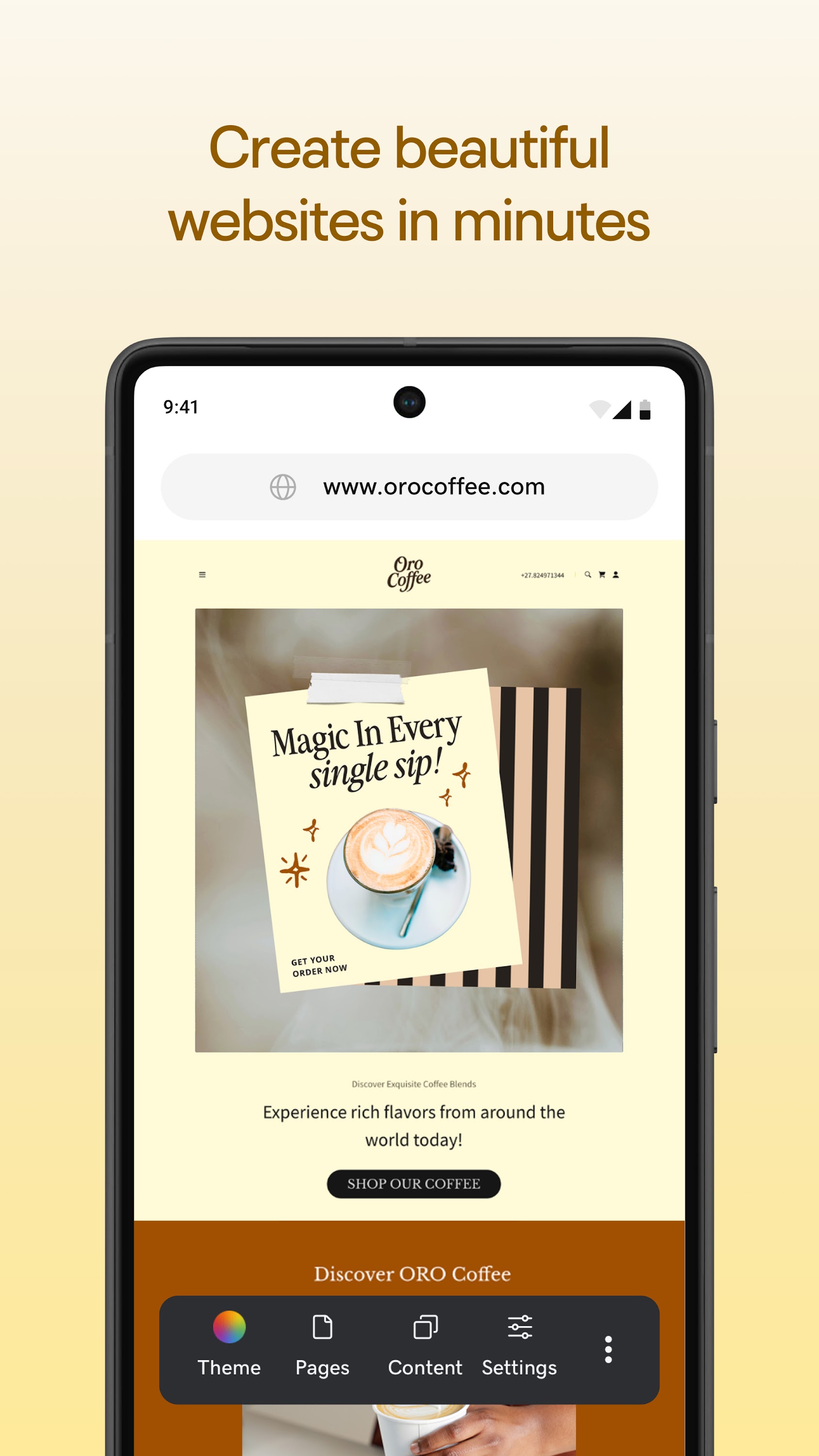 اسکرین شات 2 برنامه GoDaddy Studio: Create & Grow