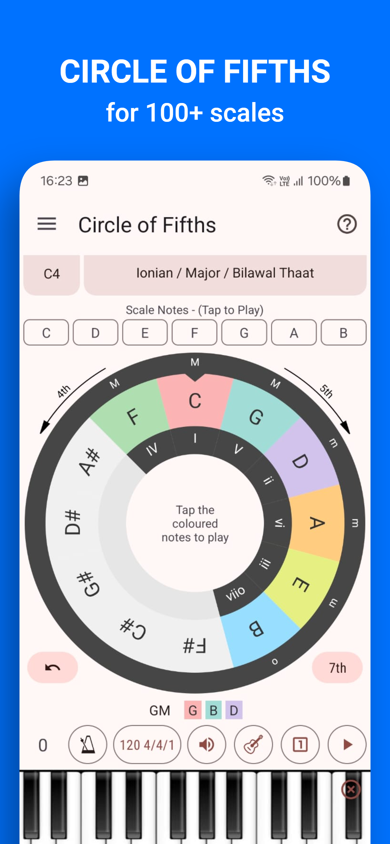 اسکرین شات 3 برنامه Music Theory Companion