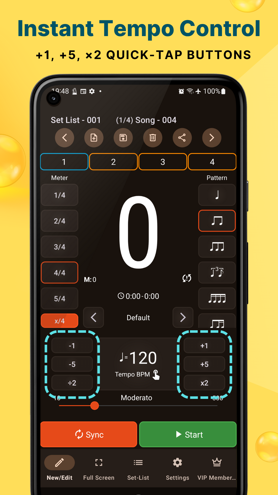 اسکرین شات 6 برنامه Stage Metronome with Setlist