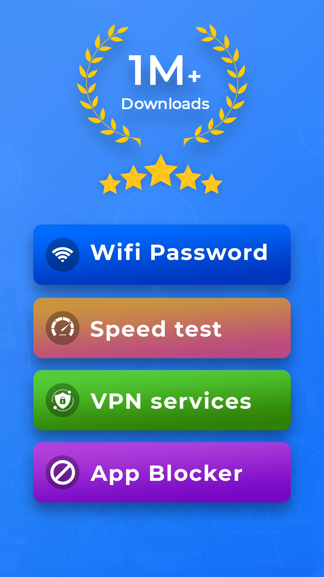 اسکرین شات 1 برنامه WiFi Password: VPN, Speed Test