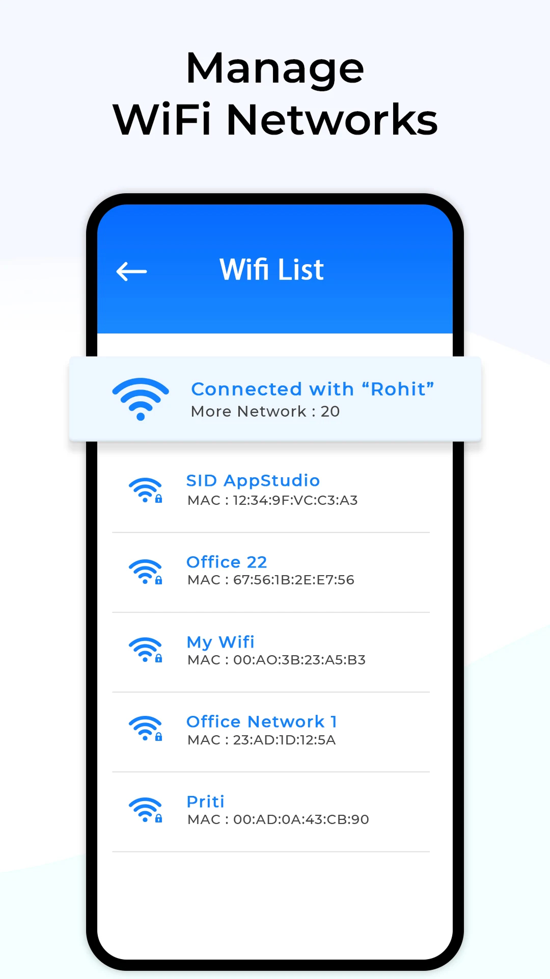 اسکرین شات 2 برنامه WiFi Password Show - Analyzer