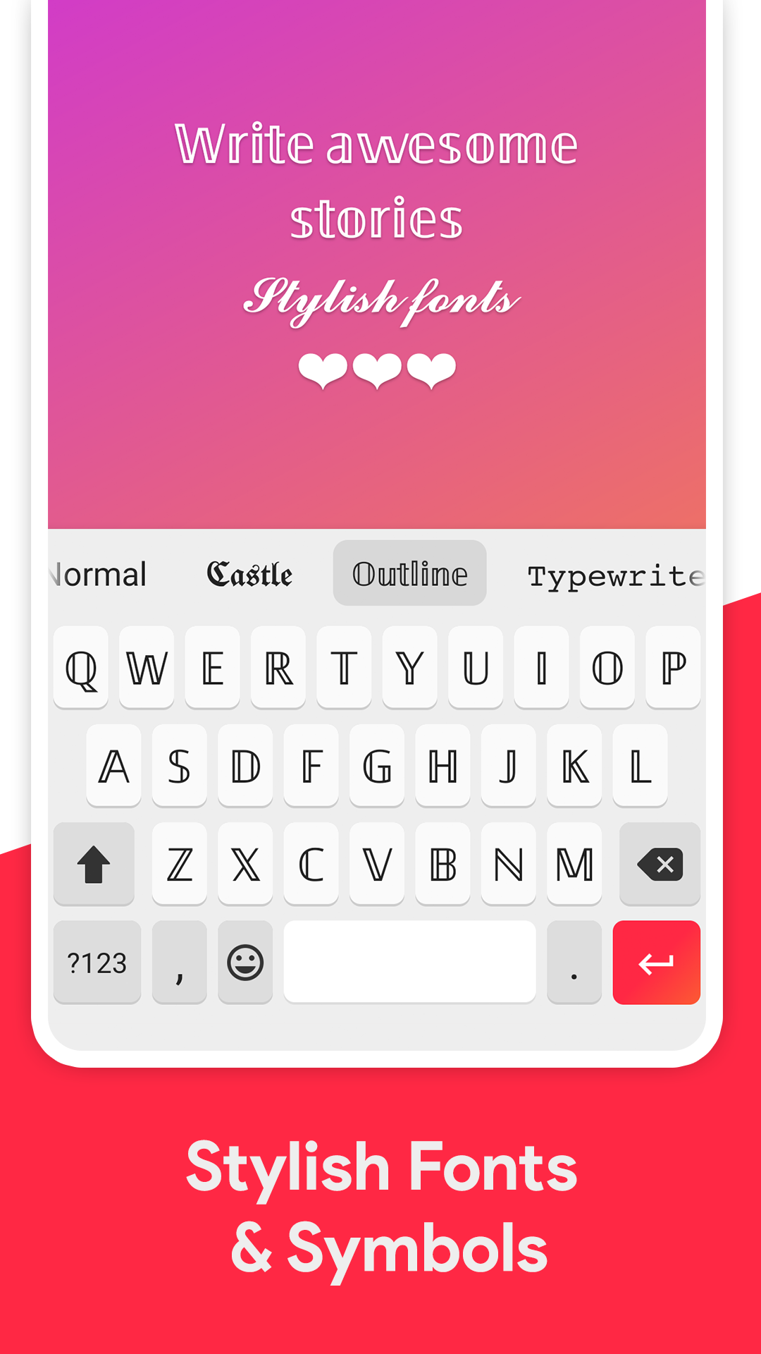 اسکرین شات 2 برنامه Fonts Type – Fonts Keyboard