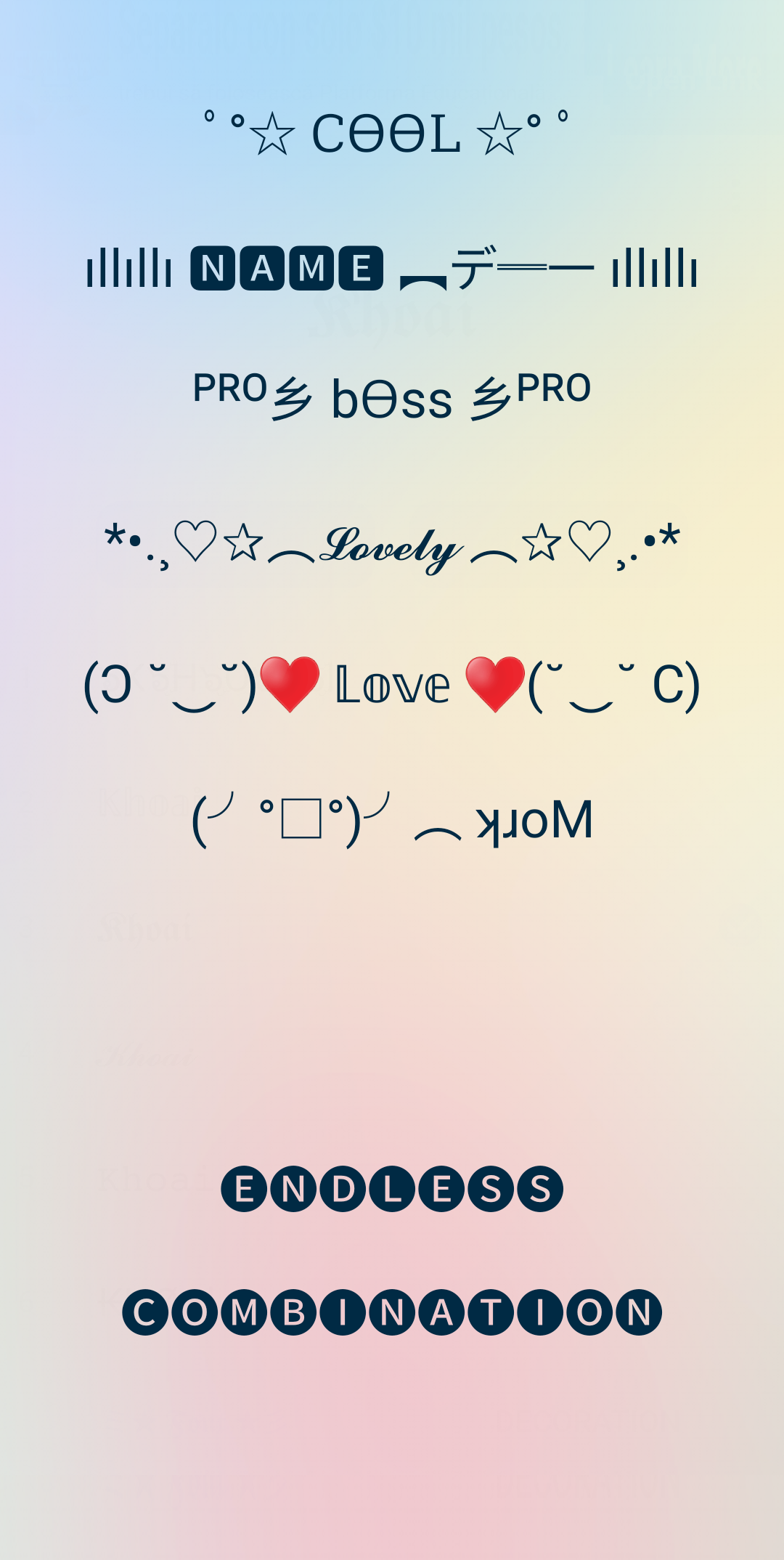 اسکرین شات 2 برنامه Fancy Fonts – Cool Fonts & Sty