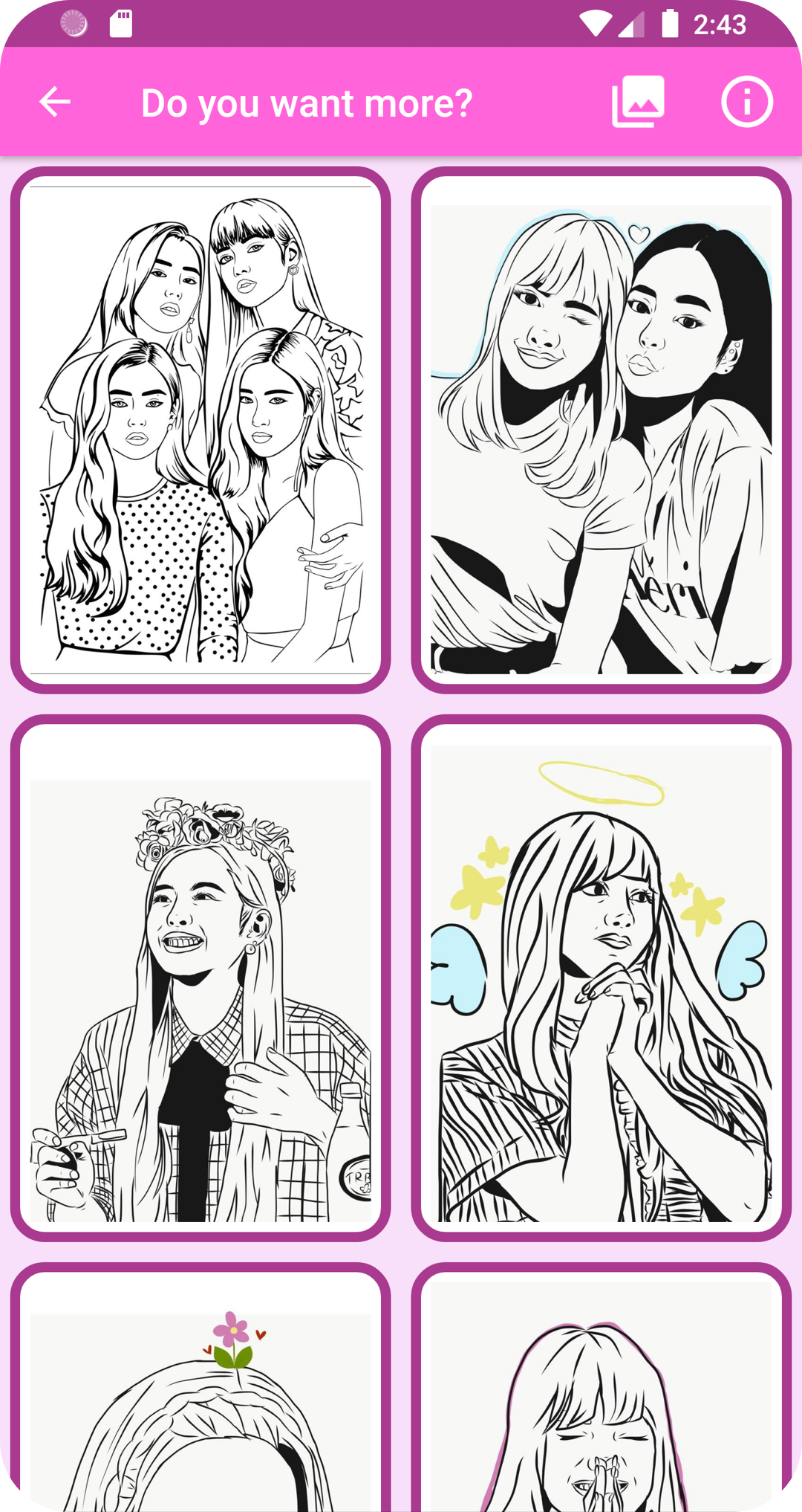 اسکرین شات 2 برنامه Colors: Black Pink K-POP