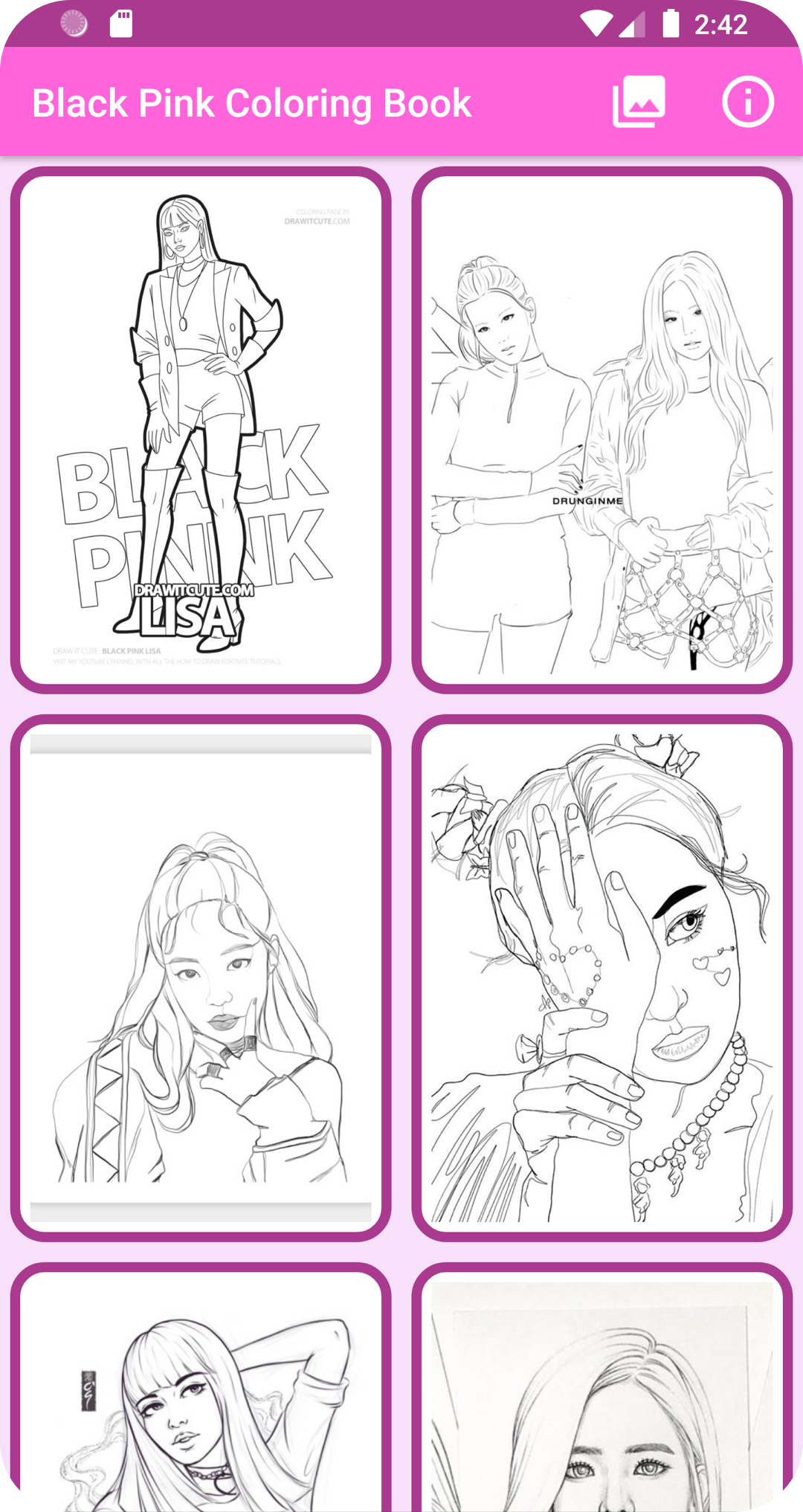 اسکرین شات 1 برنامه Colors: Black Pink K-POP