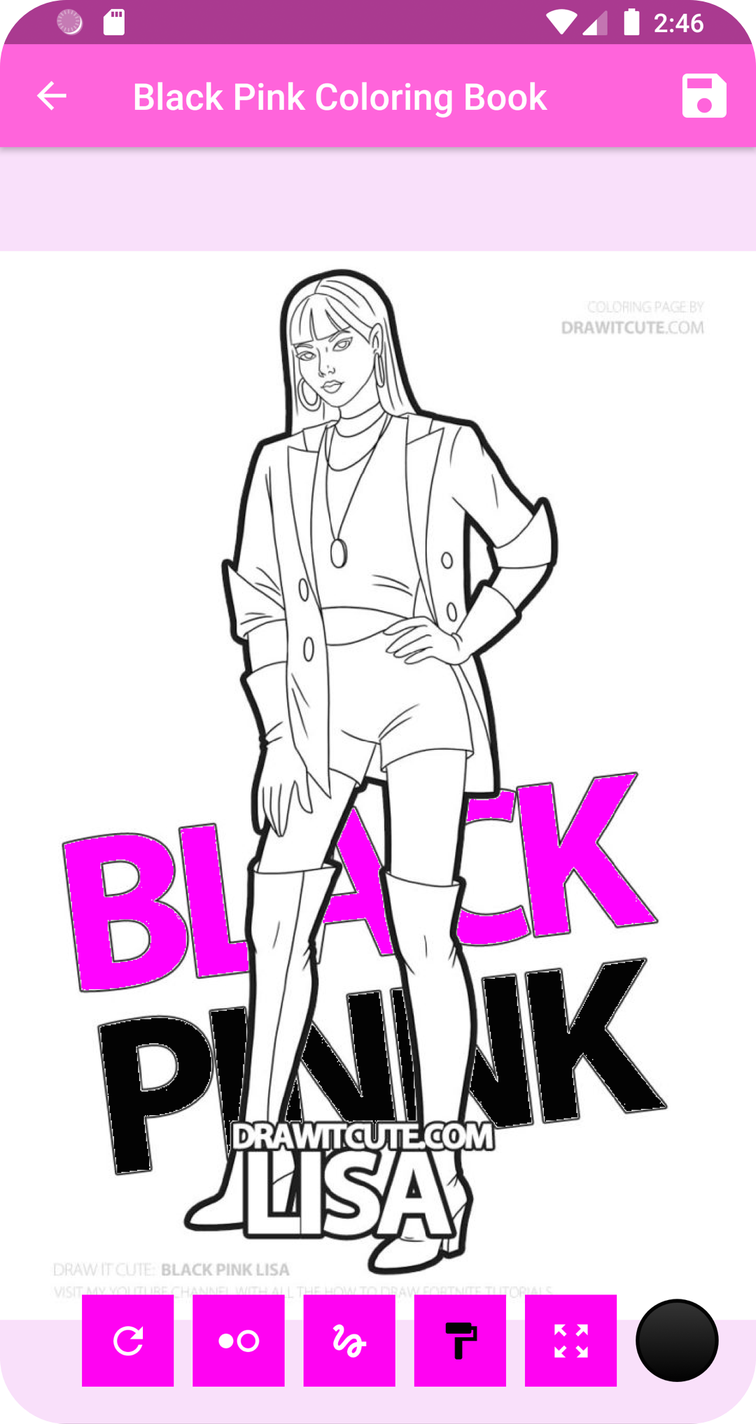 اسکرین شات 4 برنامه Colors: Black Pink K-POP