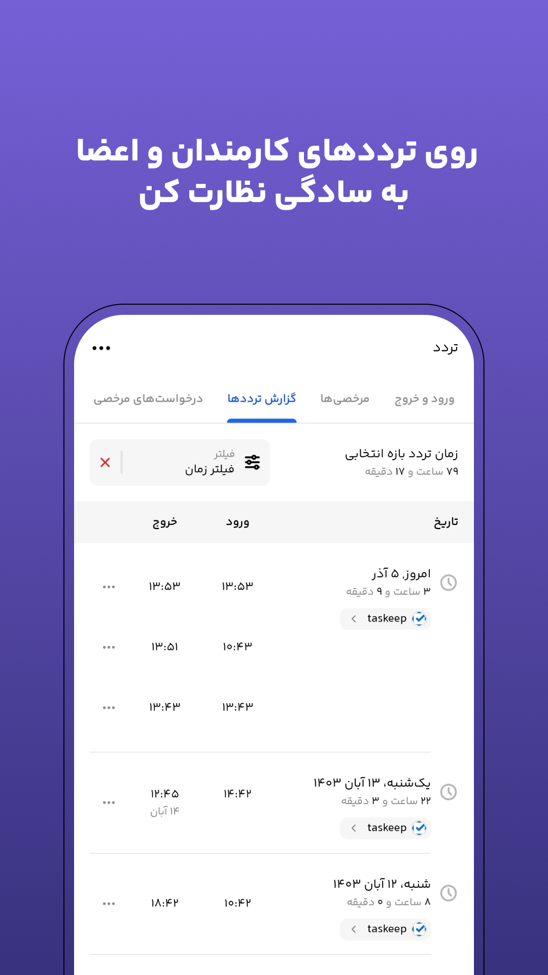 اسکرین شات 4 برنامه ‏تسکیپ: مدیریت پروژه و برنامه‌ریزی