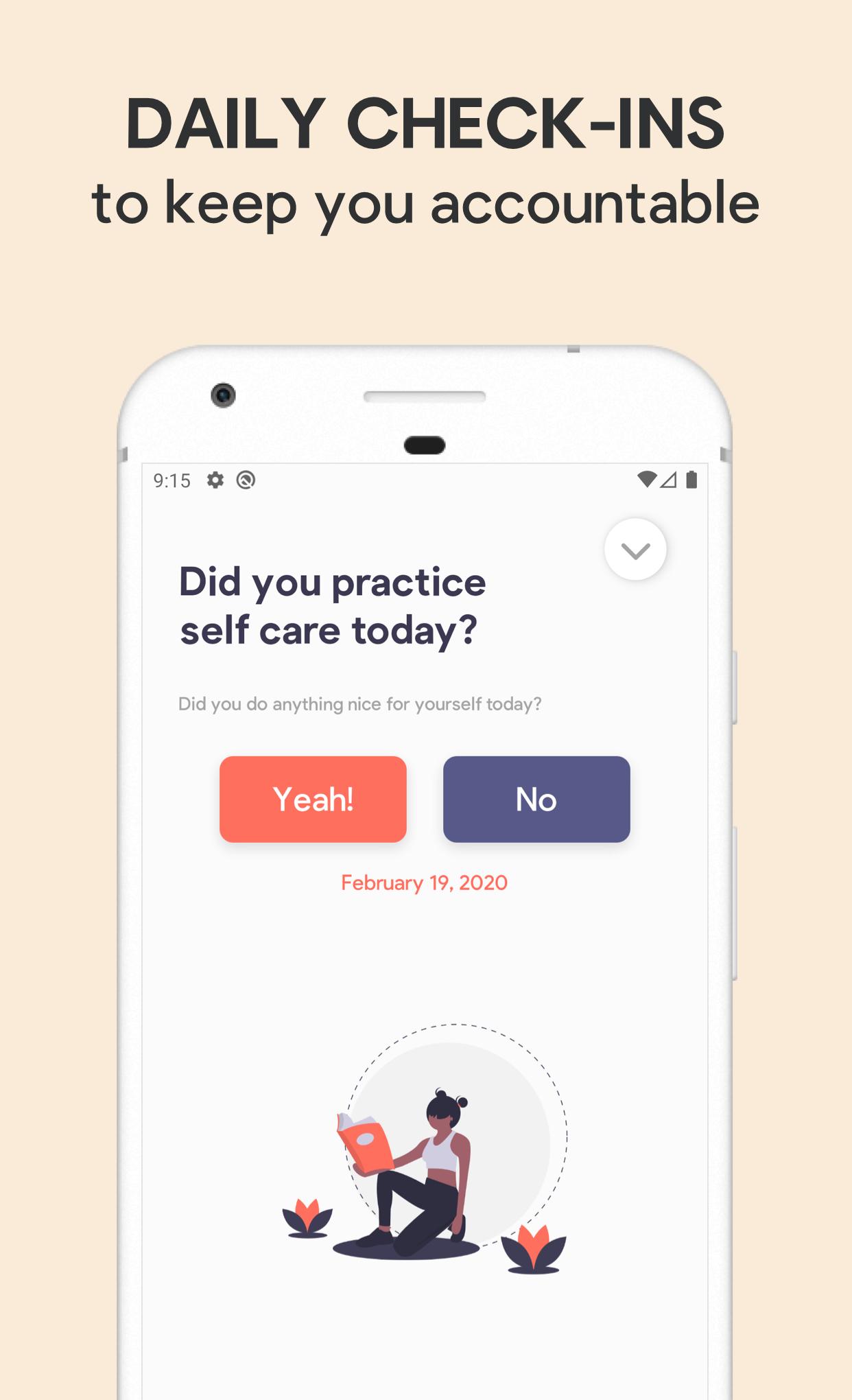 اسکرین شات 2 برنامه Sparkle: Self-Care Checklist,