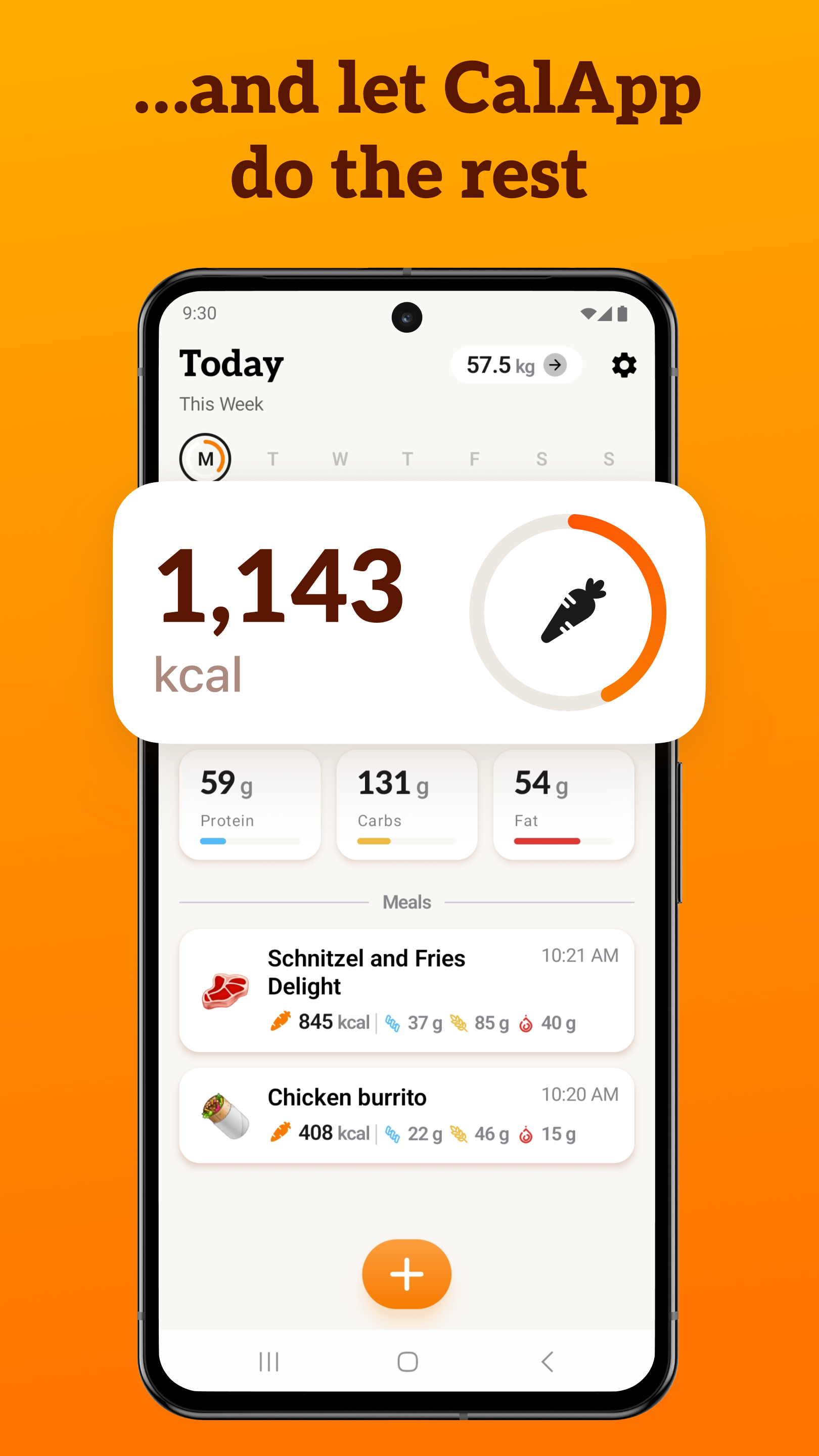 اسکرین شات 3 برنامه CalApp: AI Calorie Tracker