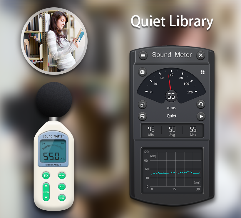 اسکرین شات 3 برنامه Sound Meter - Decibel Meter