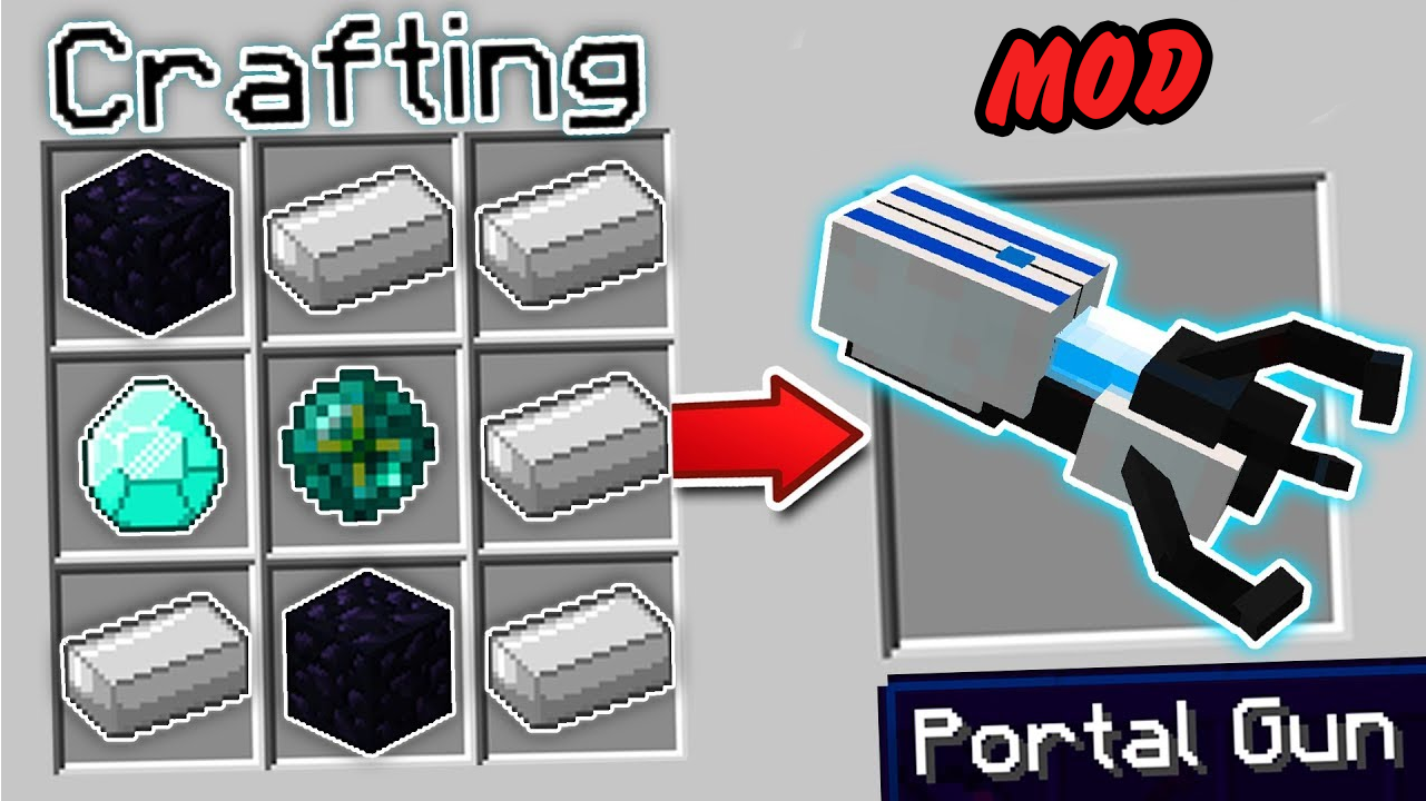 اسکرین شات 1 برنامه Portal Guns for MCPE